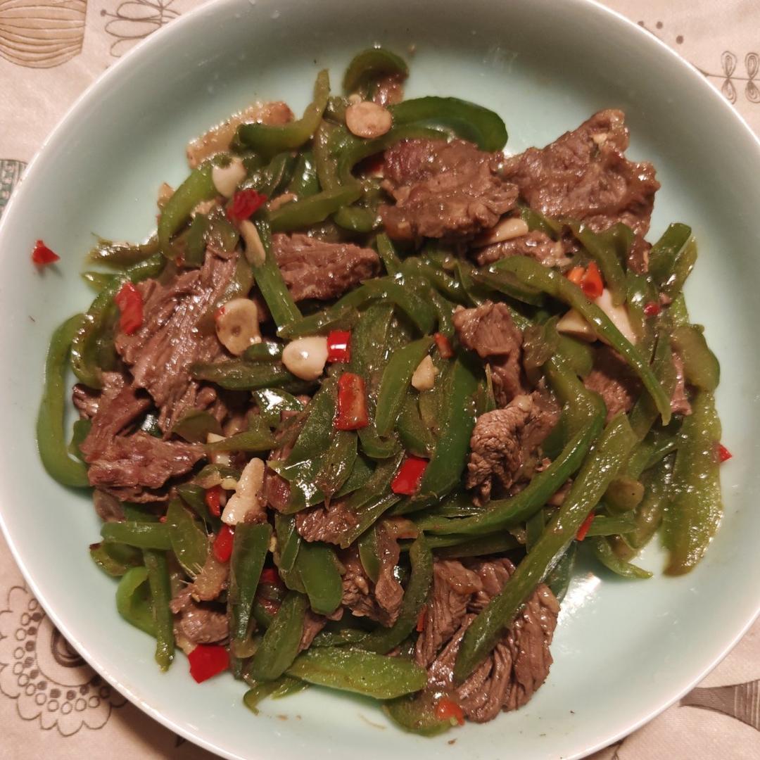 超级嫩的青椒牛肉丝