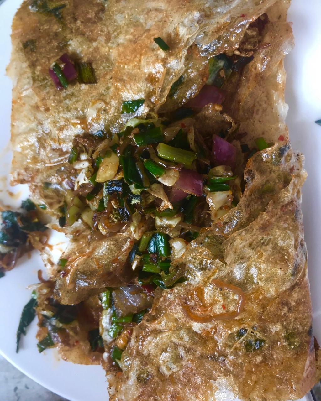 鲁南名吃——滕州菜煎饼 附电饼铛摊煎饼