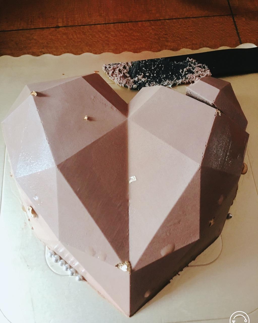 💎钻石心形火龙果慕斯💎