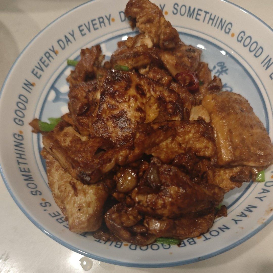 焖煎豆腐