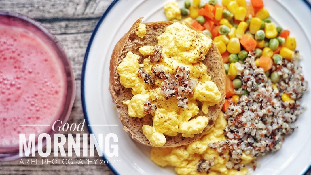 美式牛奶炒滑蛋，低脂健康