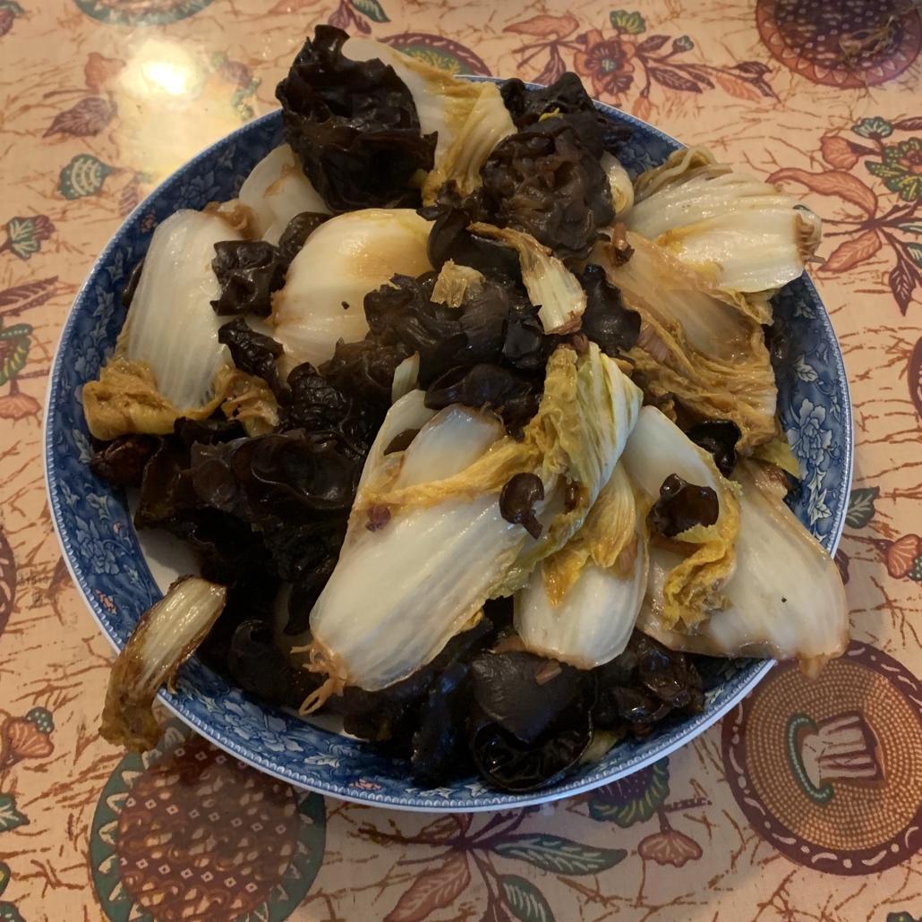 白菜炒木耳