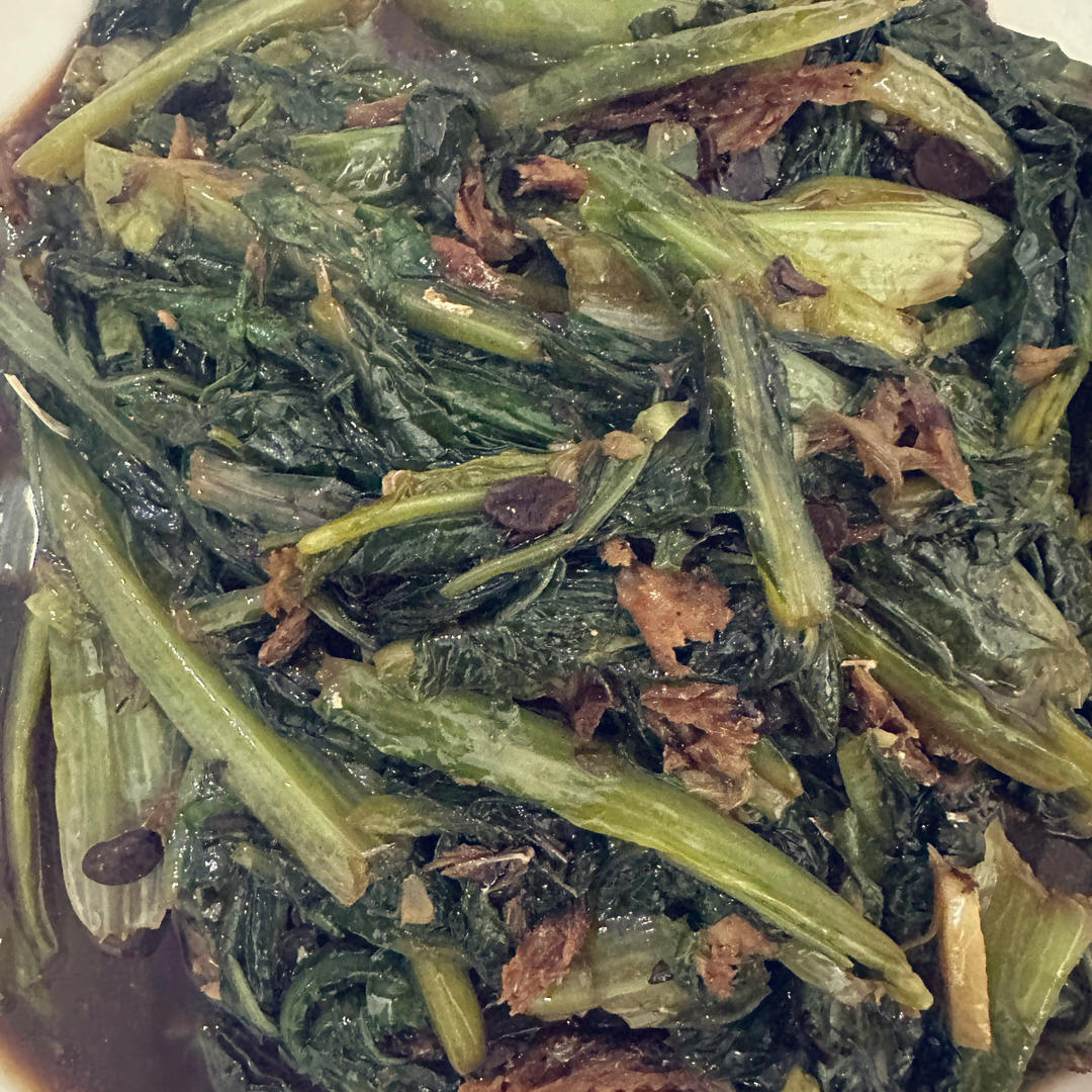 家常菜豆豉鲮鱼油麦菜