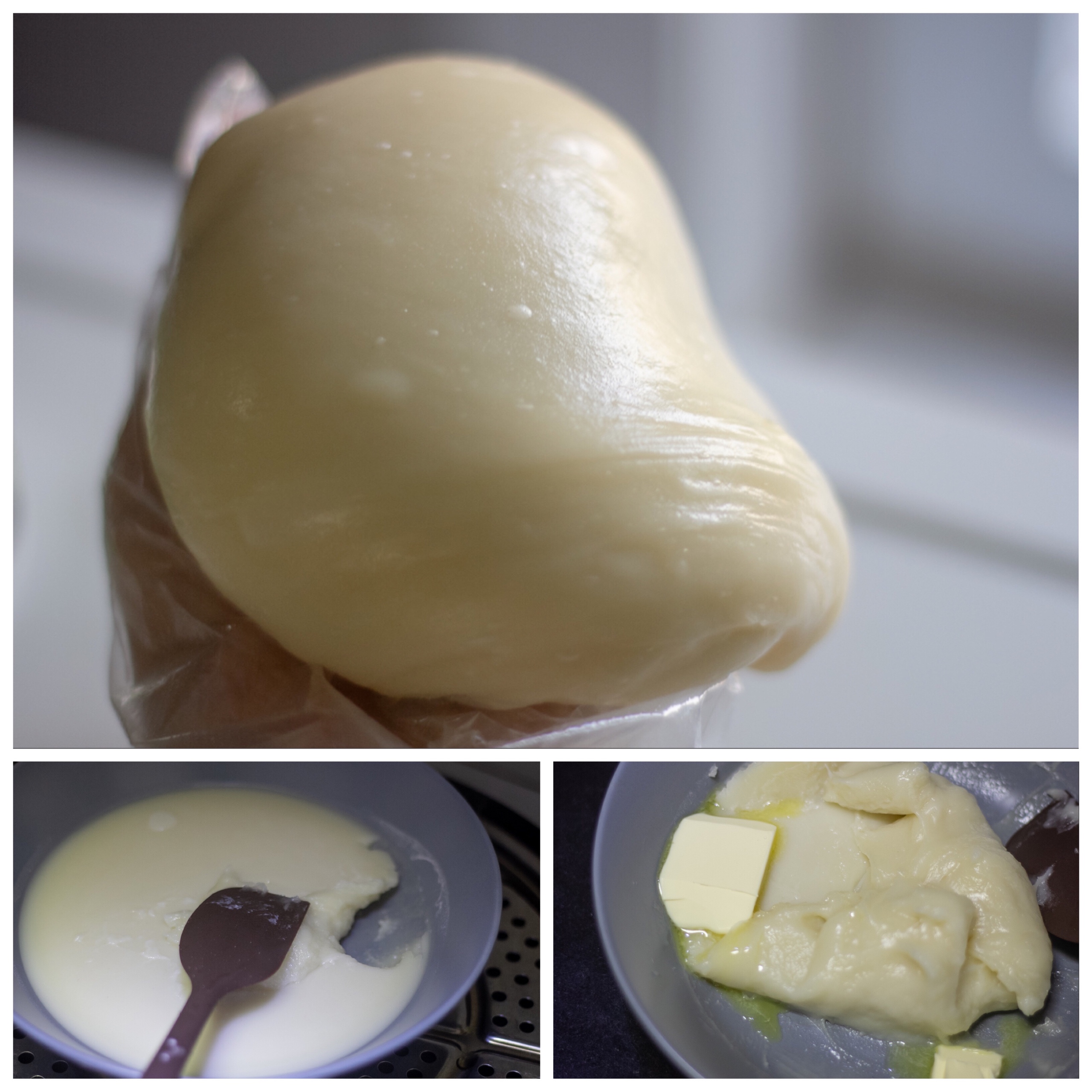 豆乳红豆年糕贝果🥯外酥内软😋好吃到舔手指的做法 步骤2