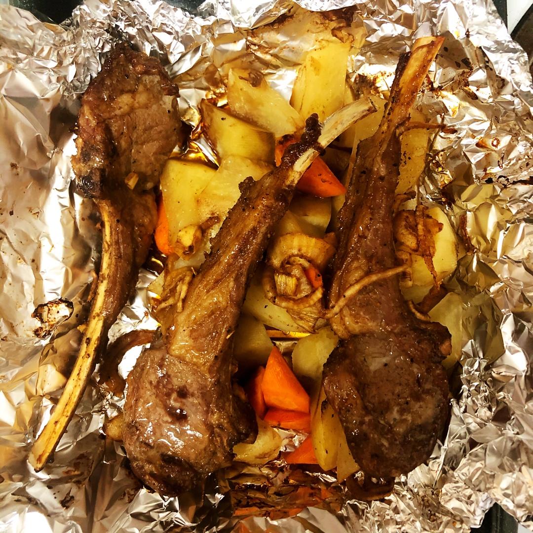 超好吃的烤羊排烤箱版