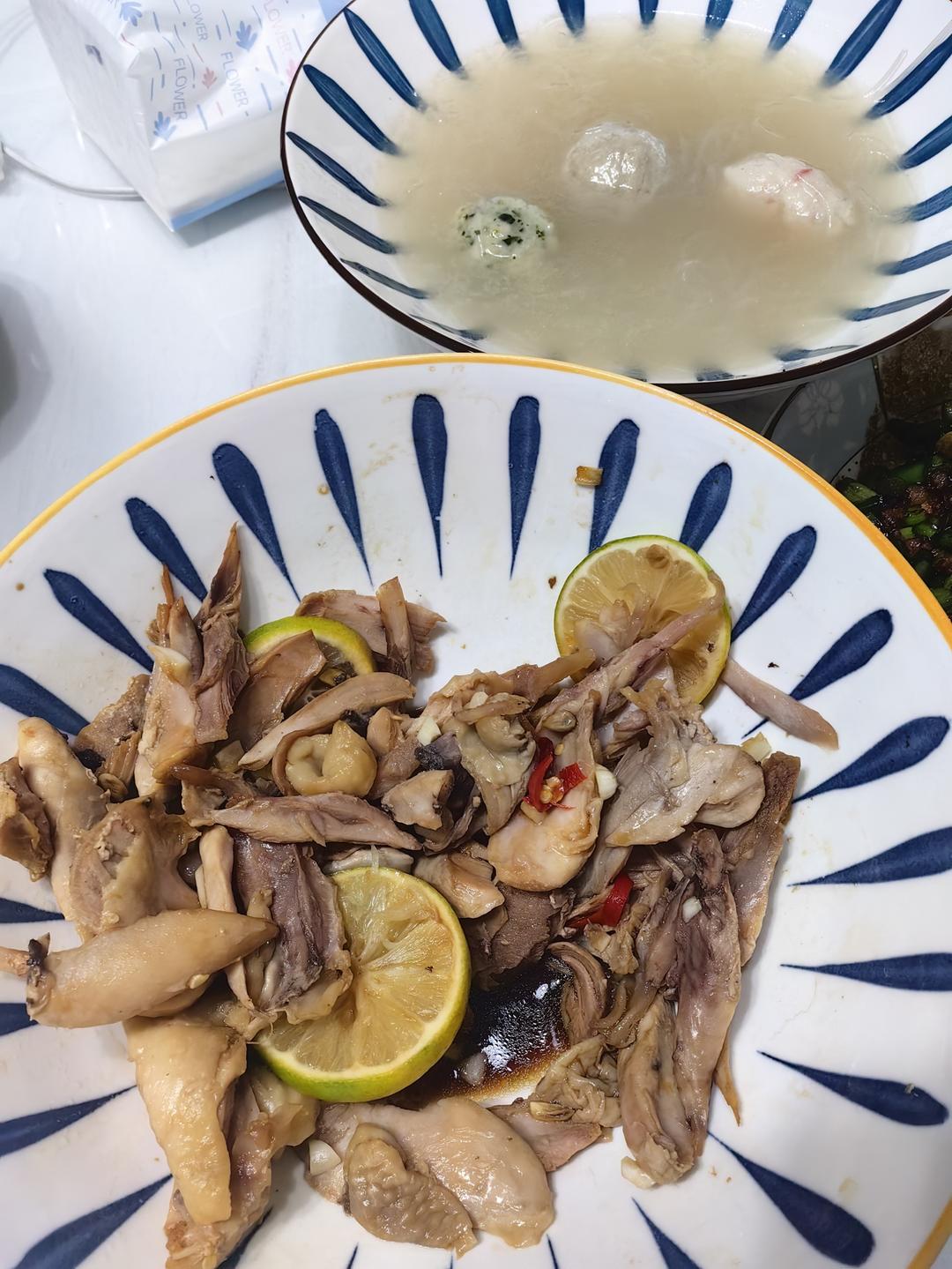 ㊙️酸辣开胃的柠檬手撕鸡腿肉！好吃不胖