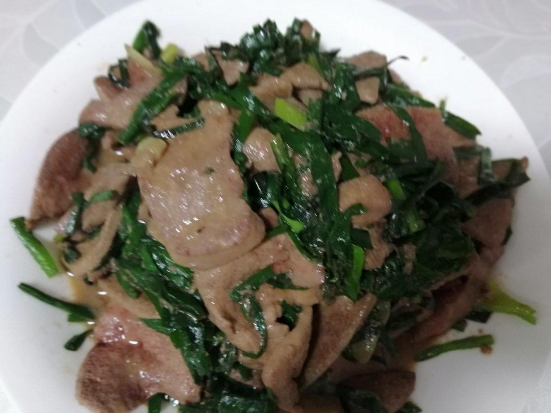 韭菜炒猪肝 下饭菜