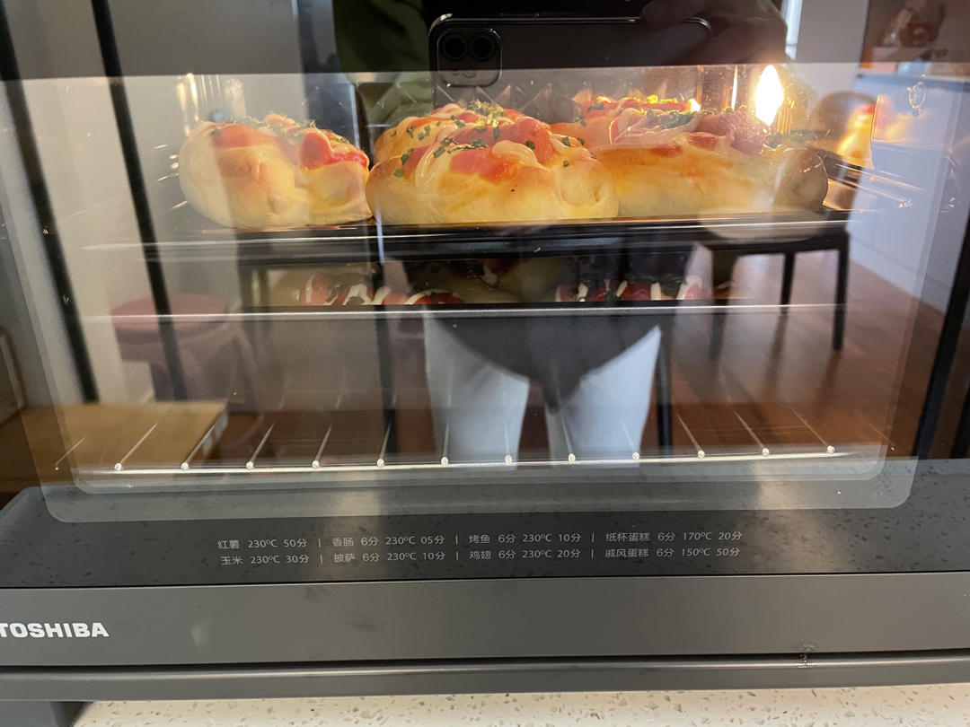 美味的香肠面包