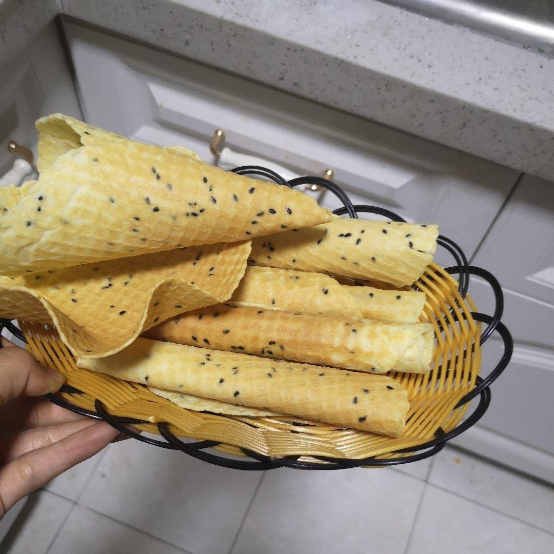 鸡蛋卷 脆皮蛋筒 冰淇淋绝配脆脆脆 无黄油不打发材料简单