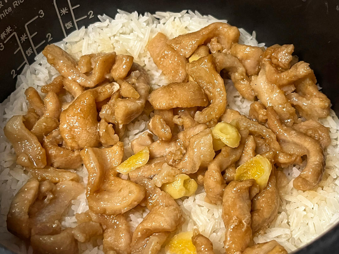 咸瘦肉饭——电饭煲版