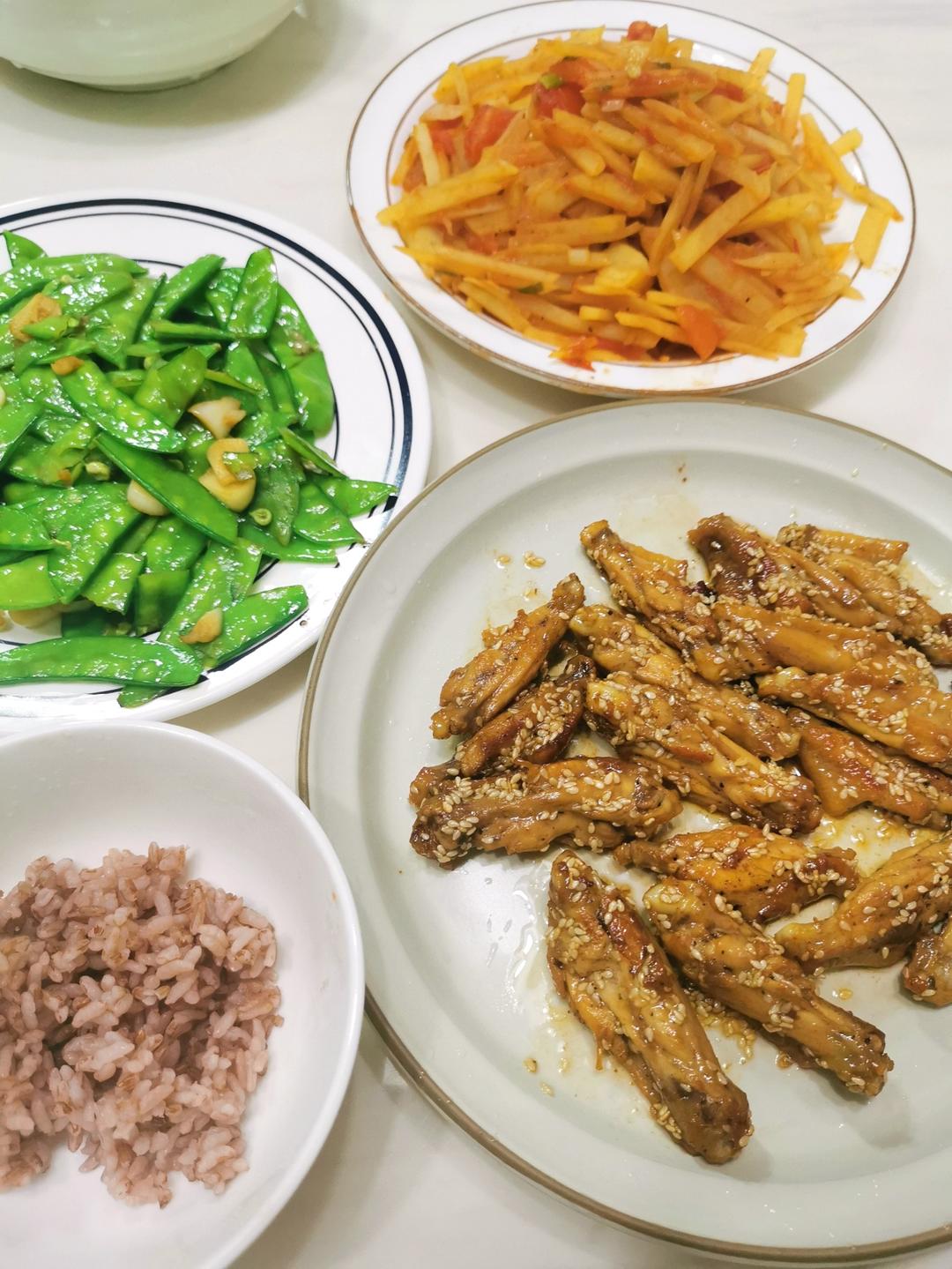 蜜汁鸡翅•不需要蜂蜜的蜜汁鸡翅