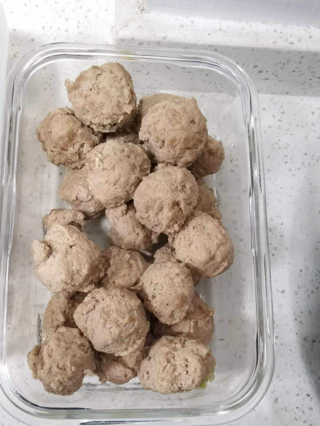 鲜肉丸子，水汆小肉圆