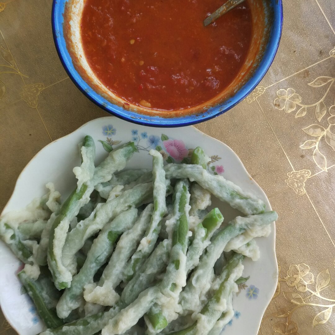 四季豆蘸尖尖
