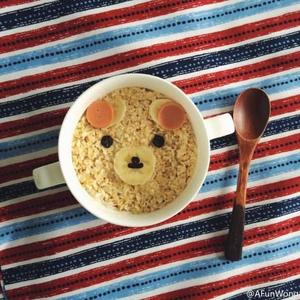 低脂早餐～燕麦熊的做法 步骤5
