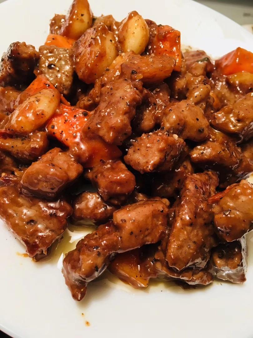 黑蒜子牛肉粒