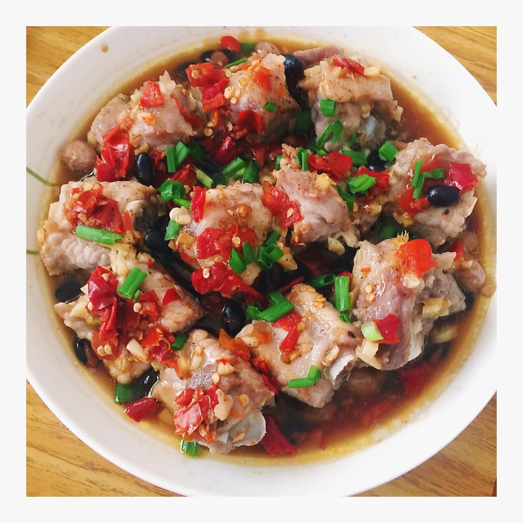 小璟_做的〔湘菜〕豆豉剁椒蒸排骨