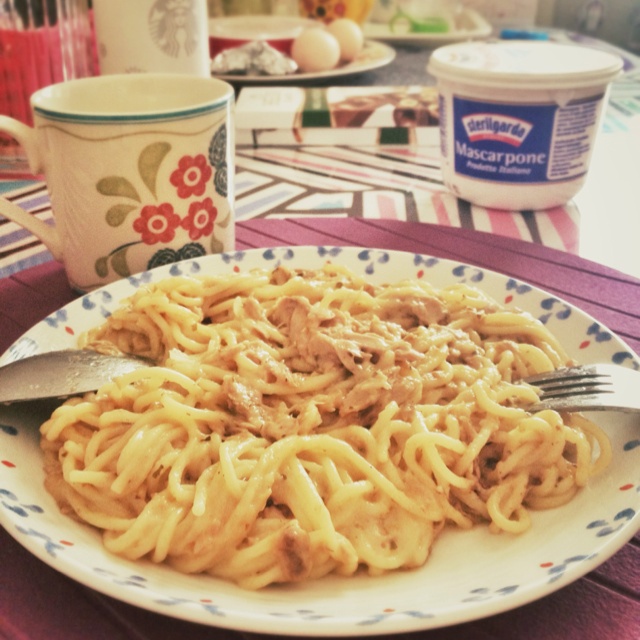 奶油培根意大利面（spaghetti）