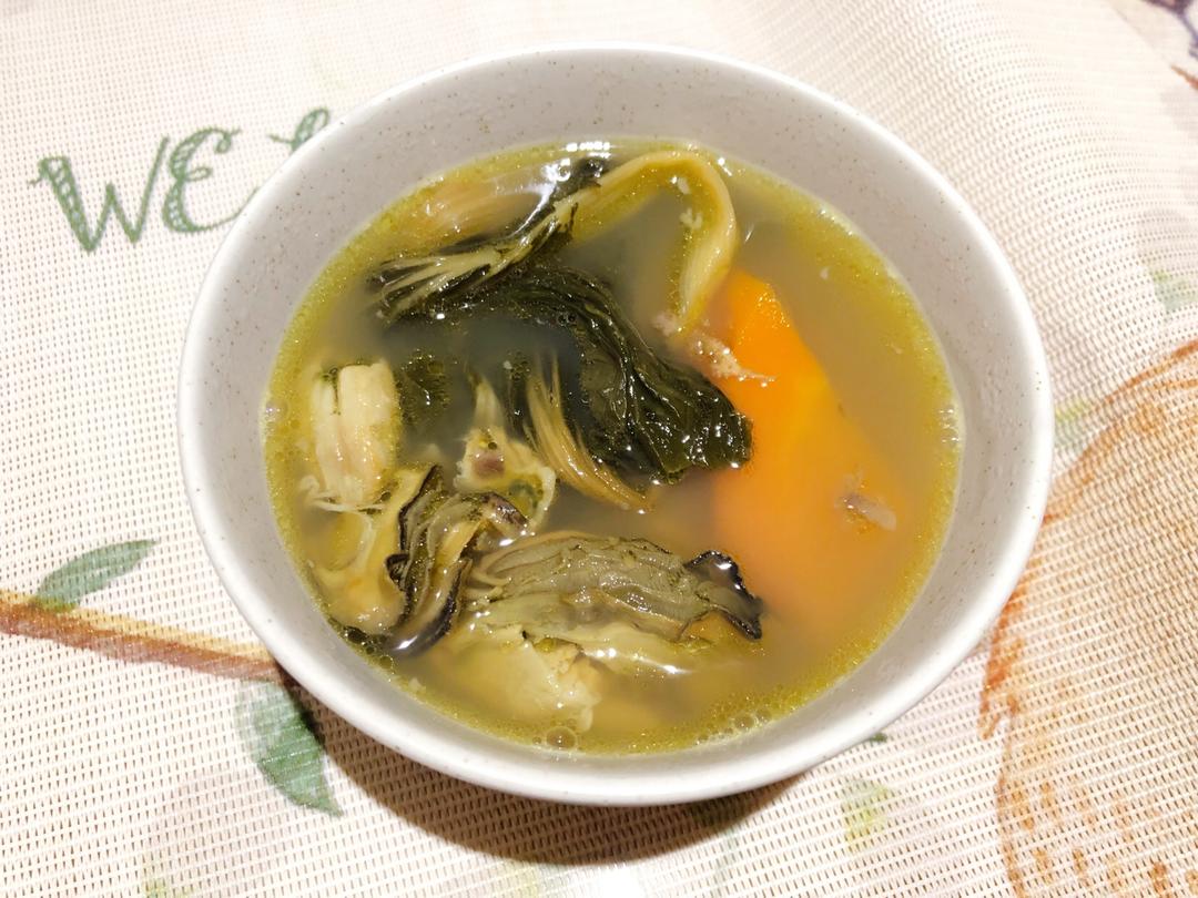 菜干蚝豉猪骨汤的做法