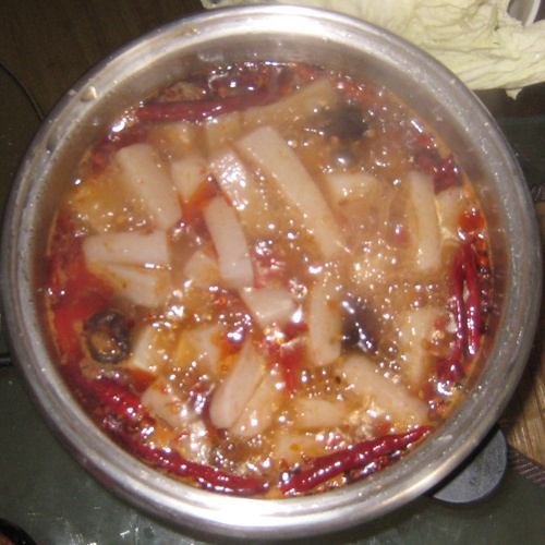 自制简单麻辣火锅
