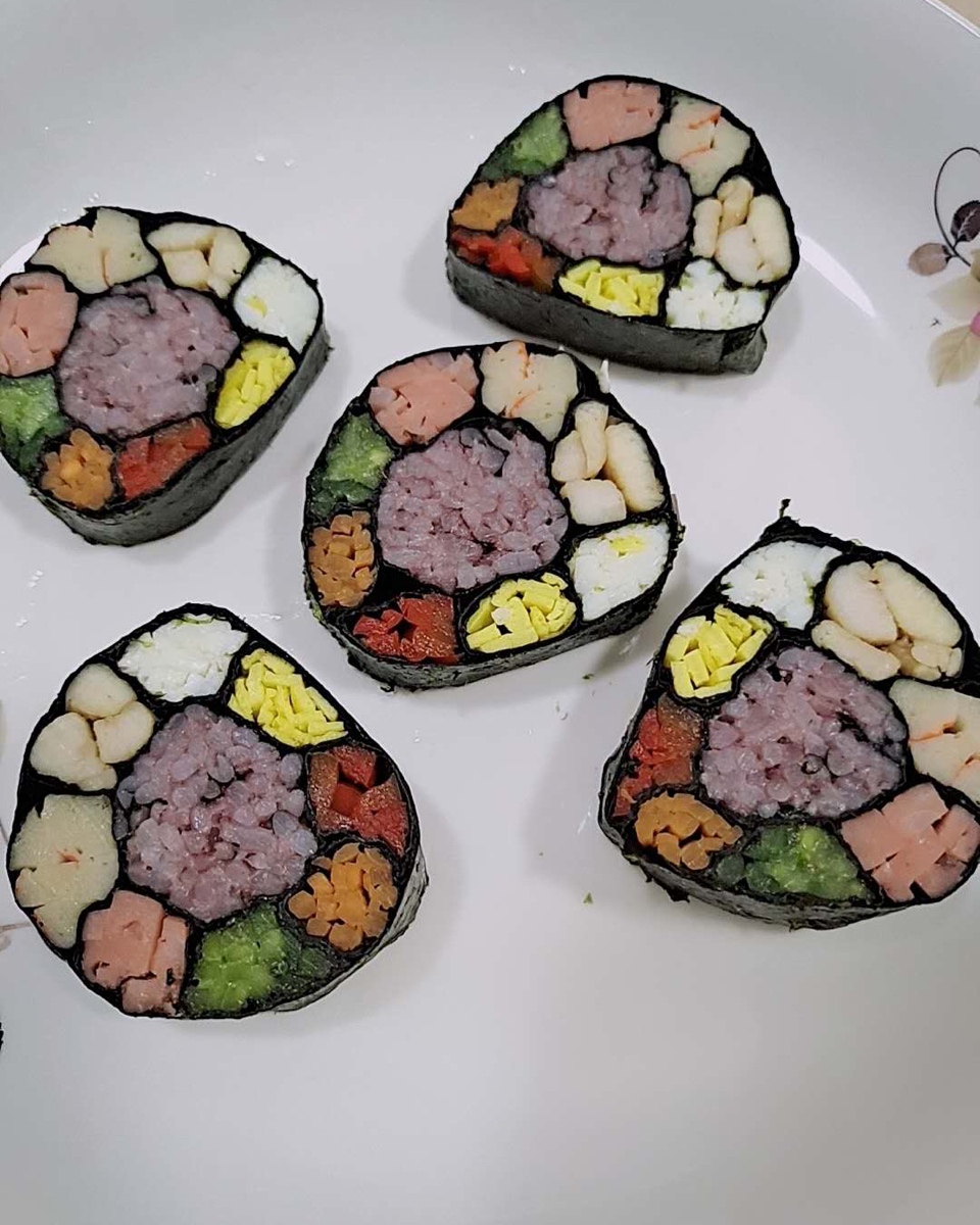 花朵寿司海苔卷