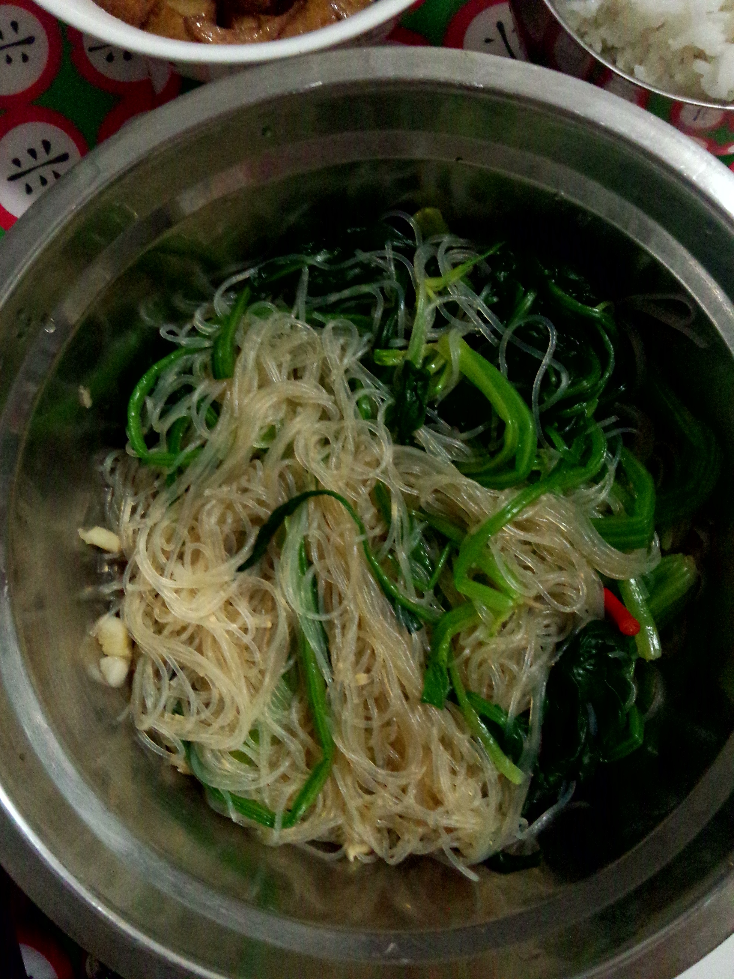 凉拌菠菜粉丝