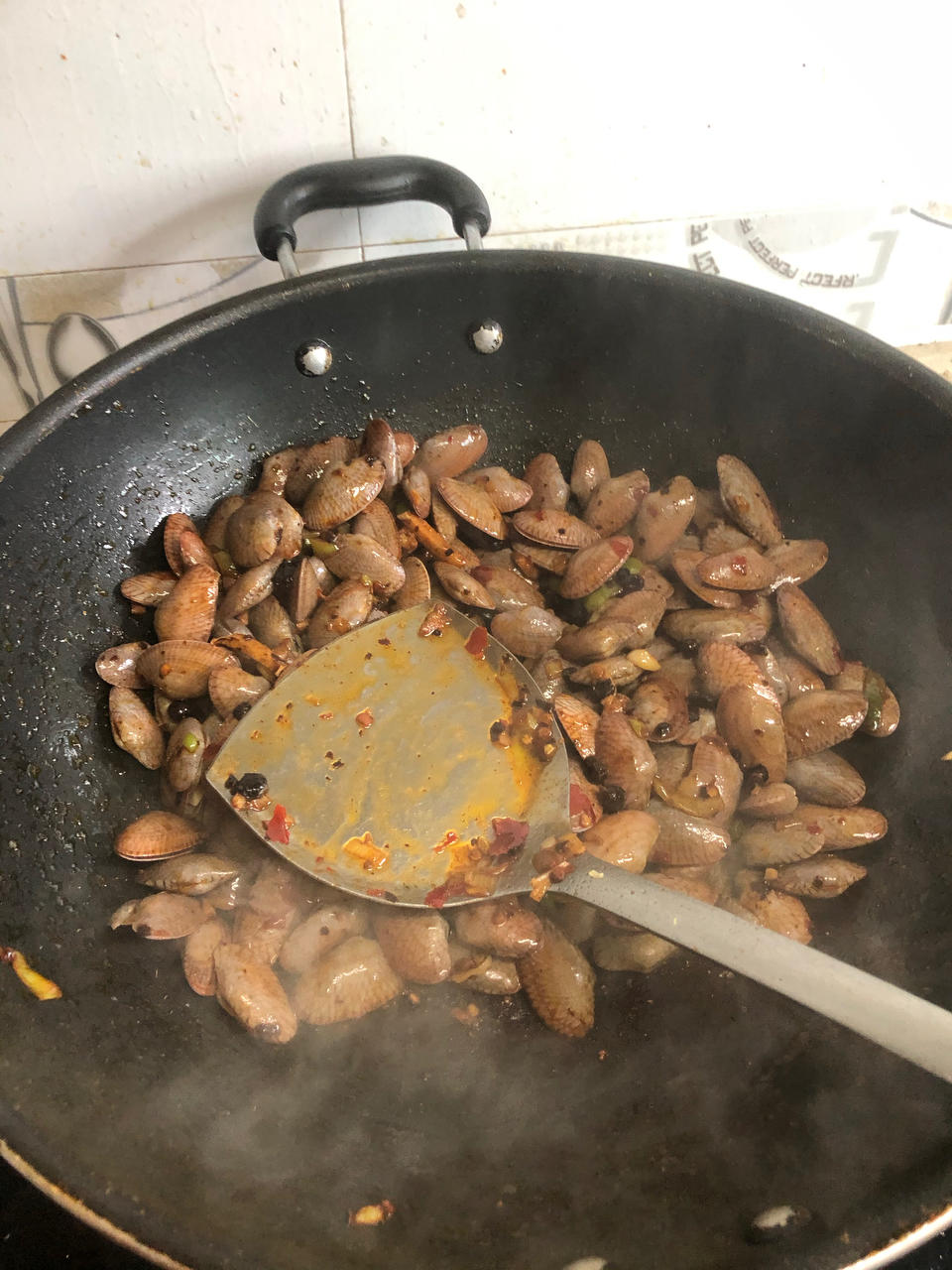 简易炒花甲