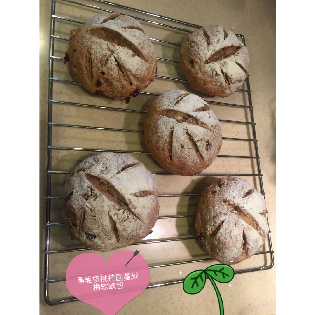 黑麦蔓越莓软欧包