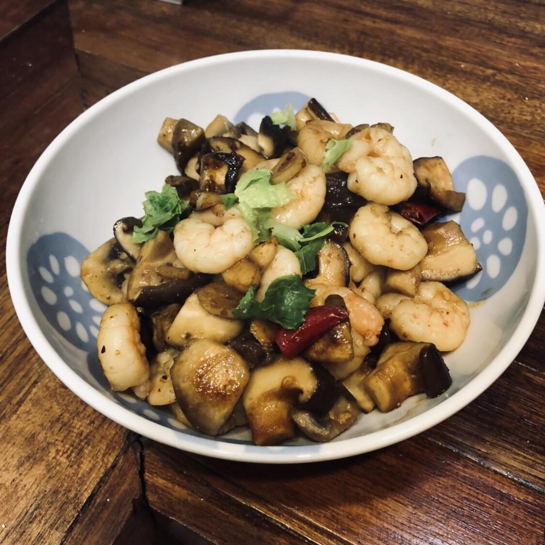 口蘑虾仁（低脂）