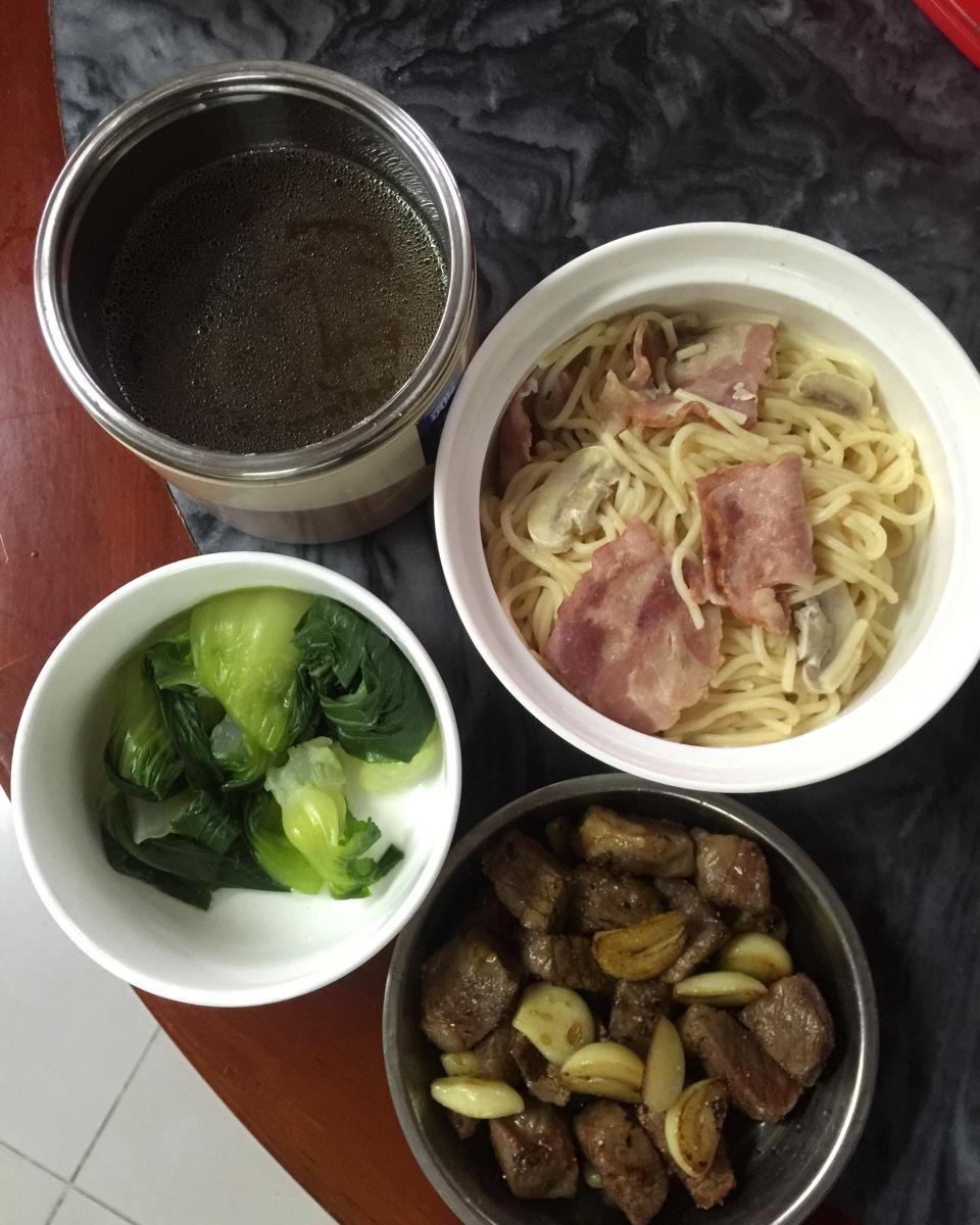 低脂版培根口蘑意大利面