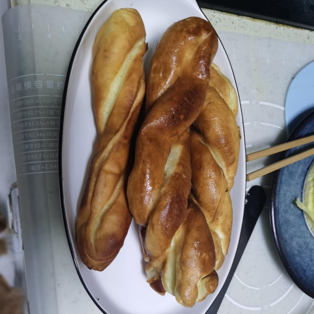 网红酸奶夹心大麻花（不用面包糠）