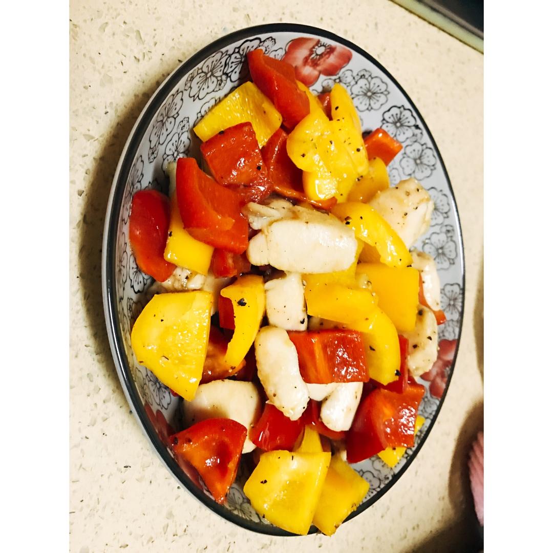 彩椒炒鸡丁
