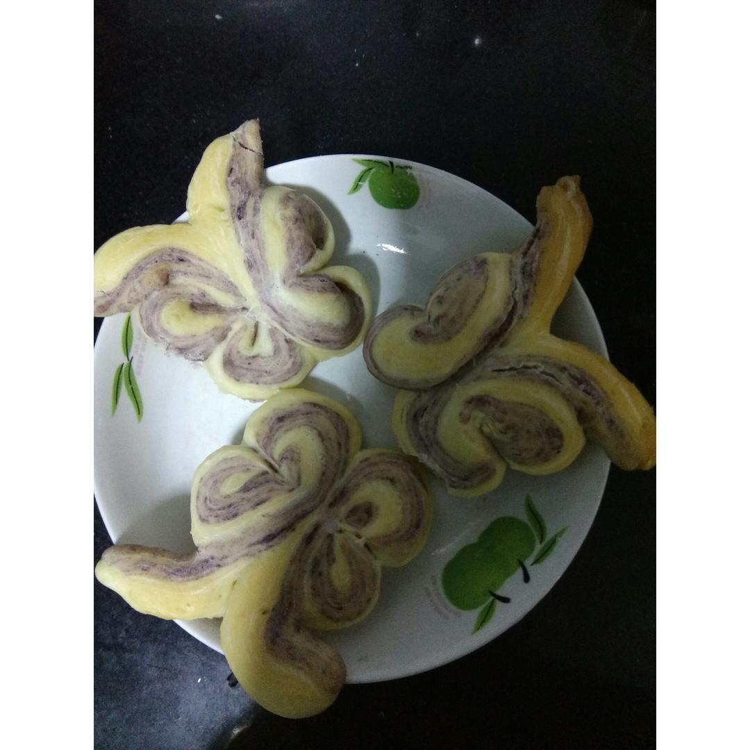 紫薯蝴蝶卷