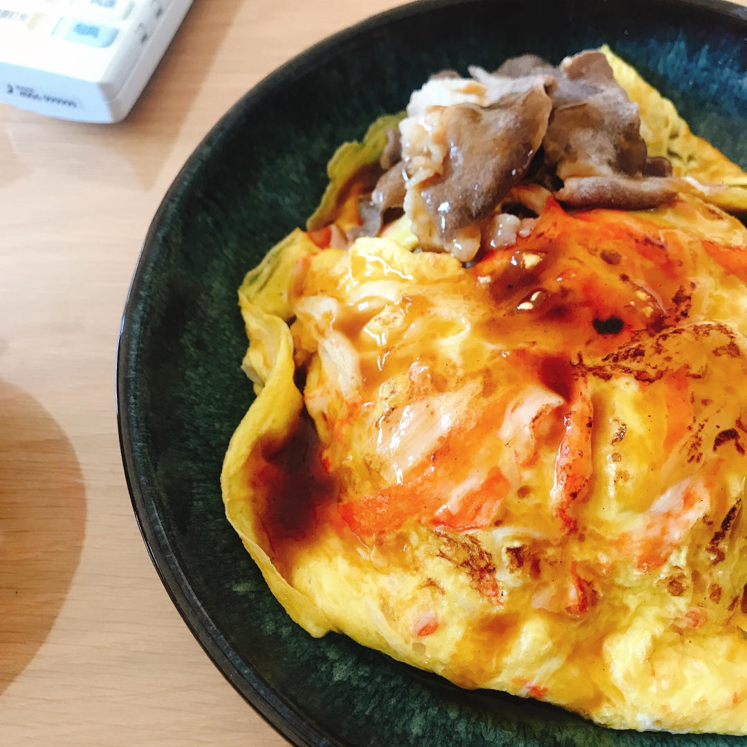 笑笑是天使做的日本人气料理天津饭低脂低卡鲜美无比