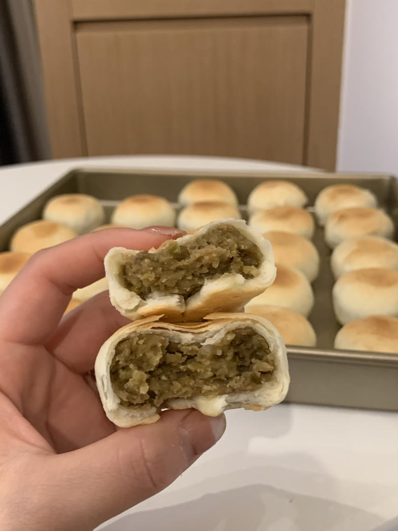 软皮绿豆饼