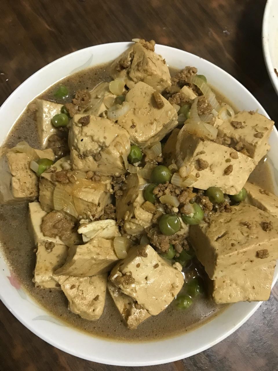豌豆肉沫炖豆腐