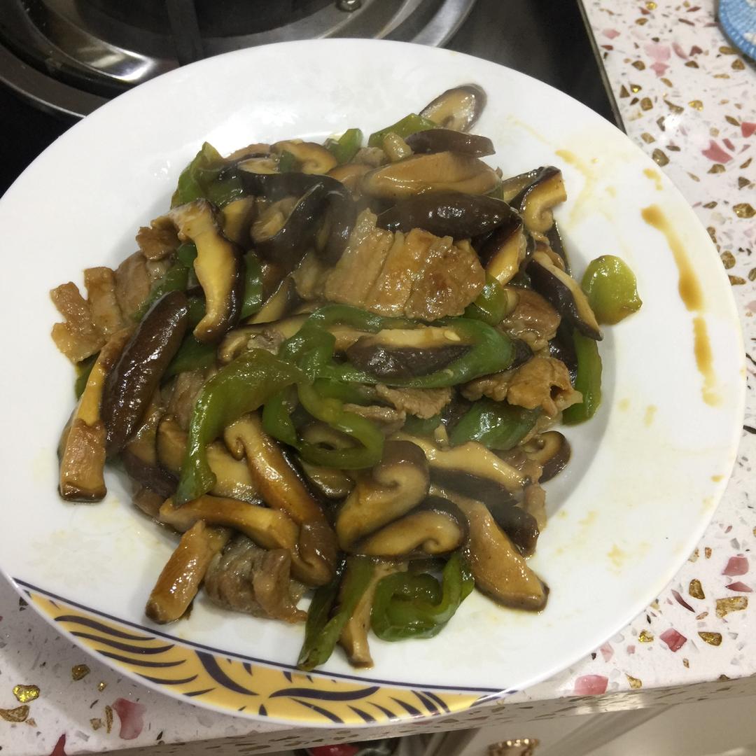 香菇炒肉，超级下饭哦