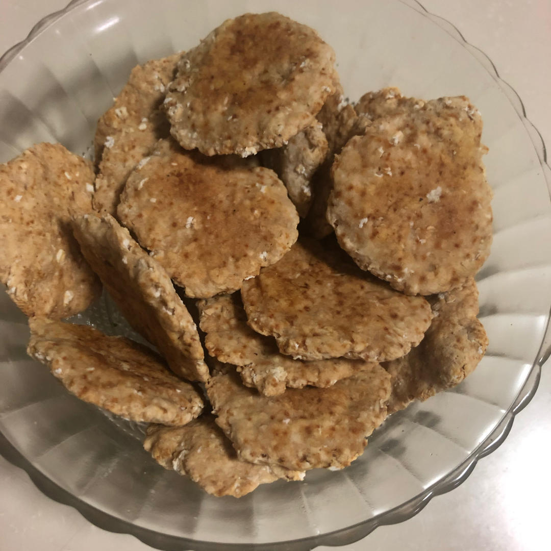 无油燕麦饼干（无油低脂零食）