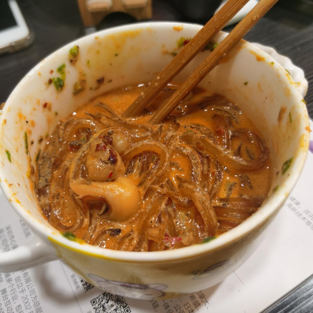 麻辣肉沫烩山药粉丝
