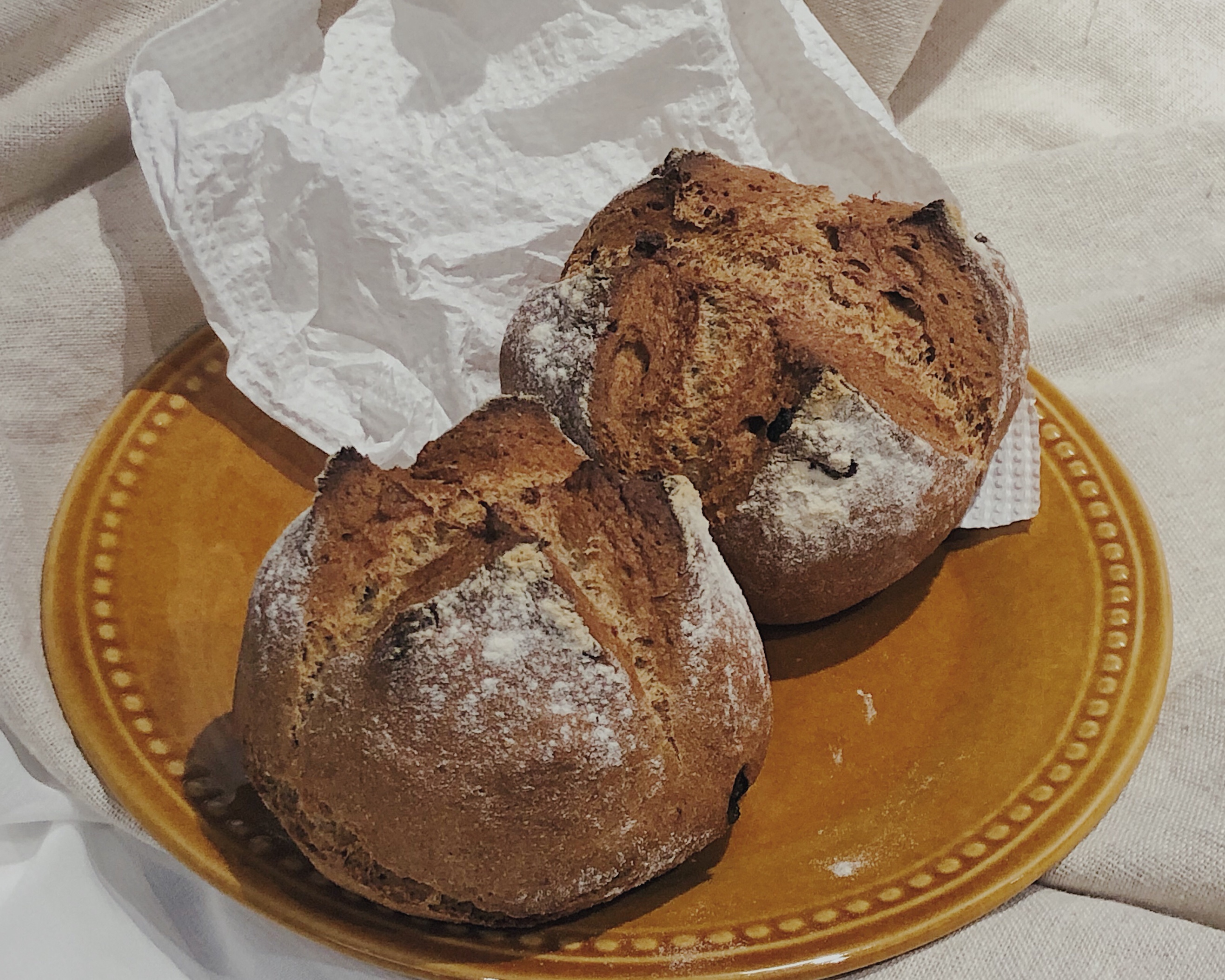 【爱尔兰传统苏打面包】无糖无油全麦快速面包的做法