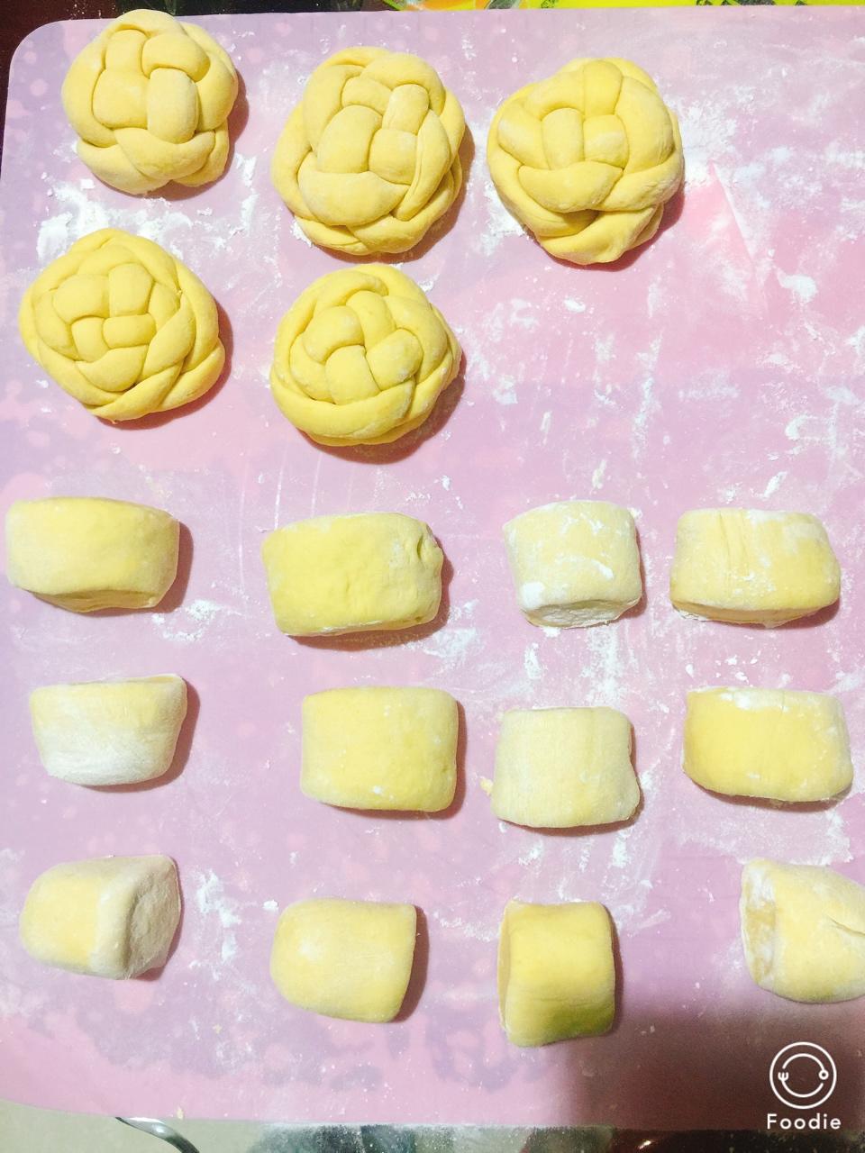 发酵面团-绣球包