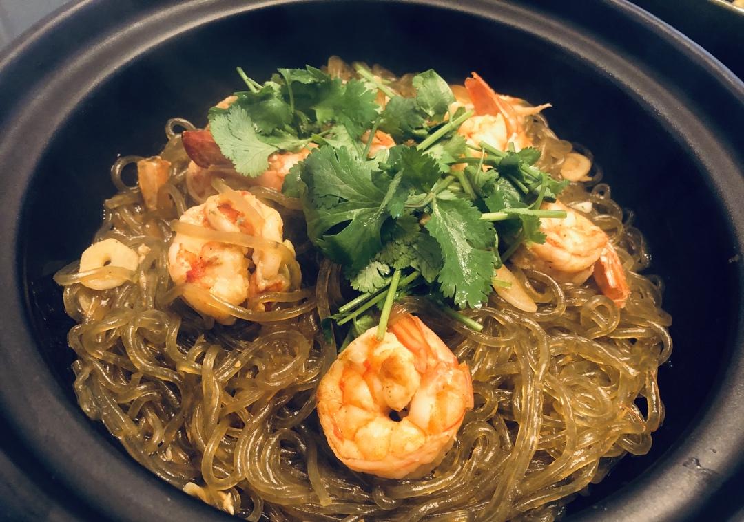 鲜虾粉丝煲