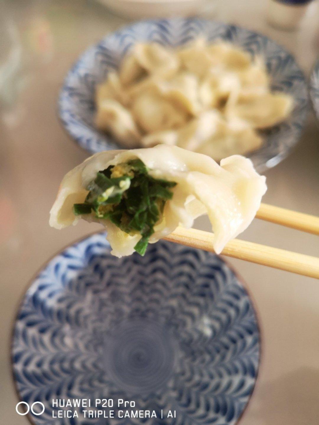 韭菜鲜虾饺子