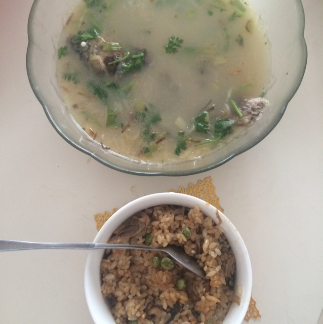 葱油青豆菇菇饭--松下SR-ANY151-P IH变频电饭煲