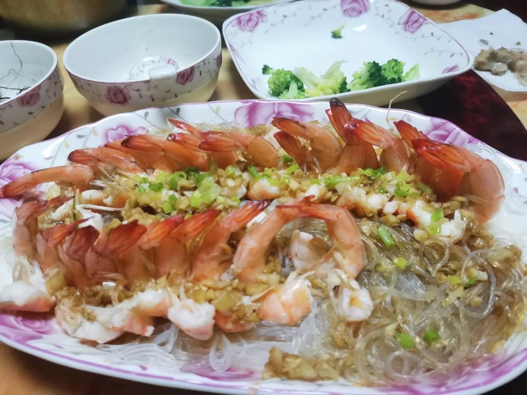 蒜蓉粉丝开背虾