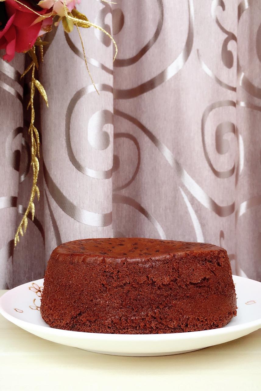 艾微1做的红豆巧克力蛋糕