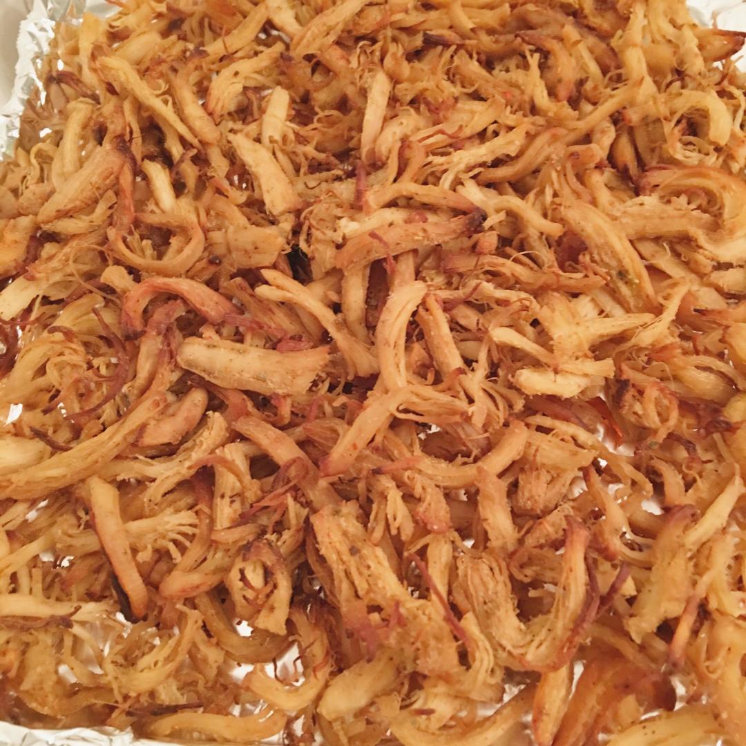 烤鸡胸肉丝的做法
