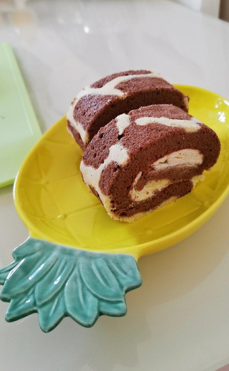 长颈鹿🦒蛋糕卷（可可粉版）