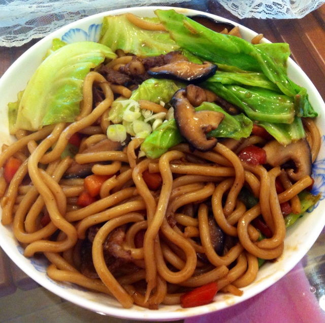 什锦炒乌冬面