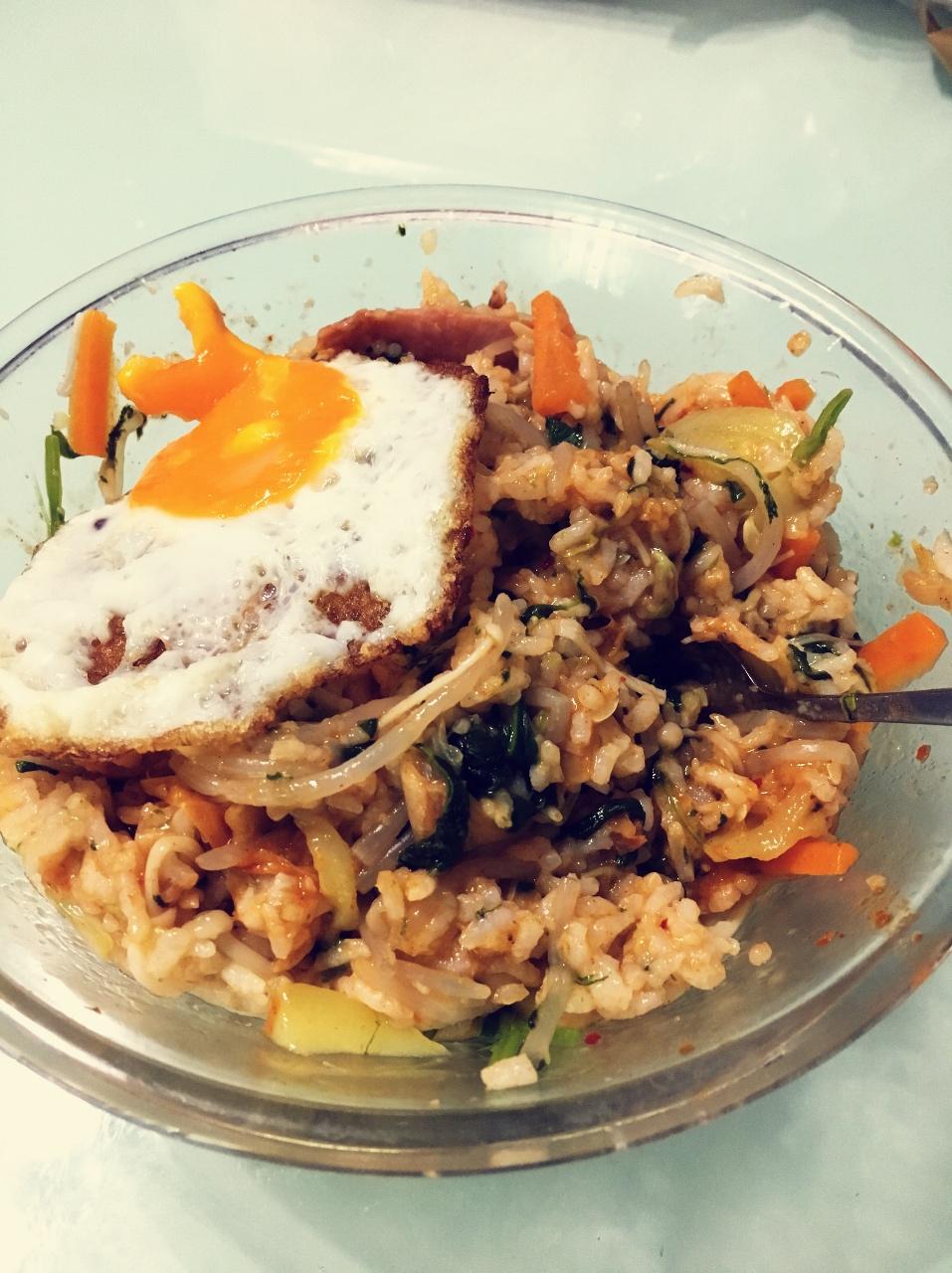 辣泡菜拌饭
