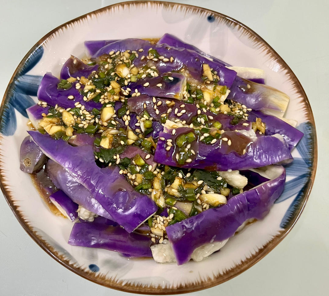如何蒸出好看的紫色茄子